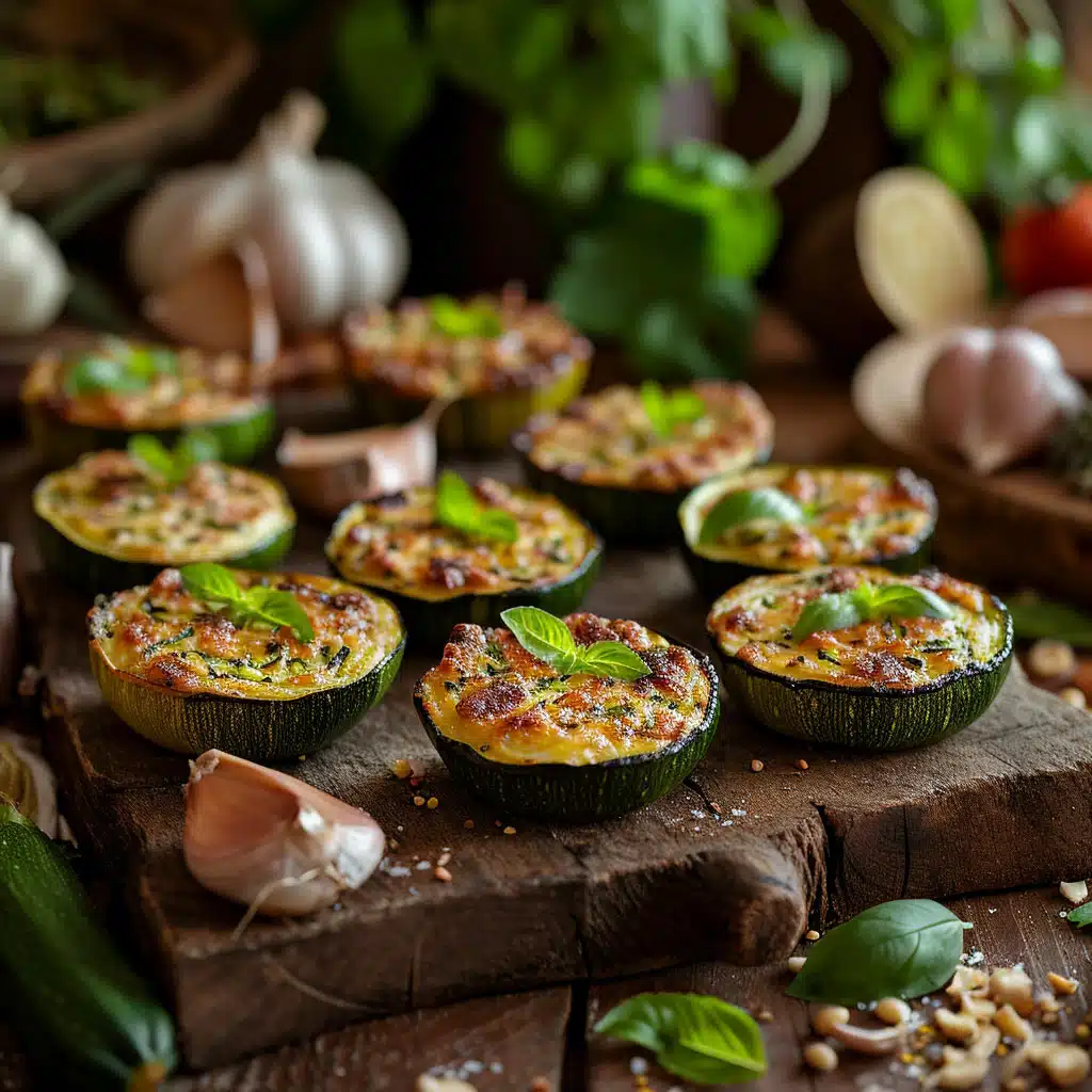 copas de calabacín casera y saludable