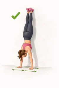 Posicion de manos en handstand