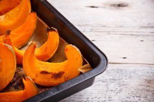 receta saludable de calabaza al horno con frutos secos y jengibre