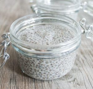 puding saludable sin azúcar de chia