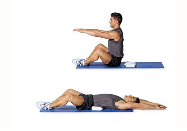 como hacer abdominales o push-up