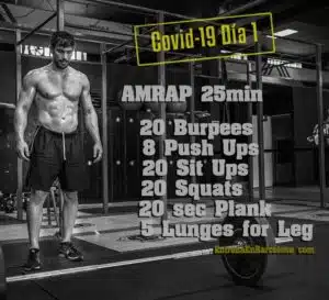 entrenamiento en casa amrap 20 minutos