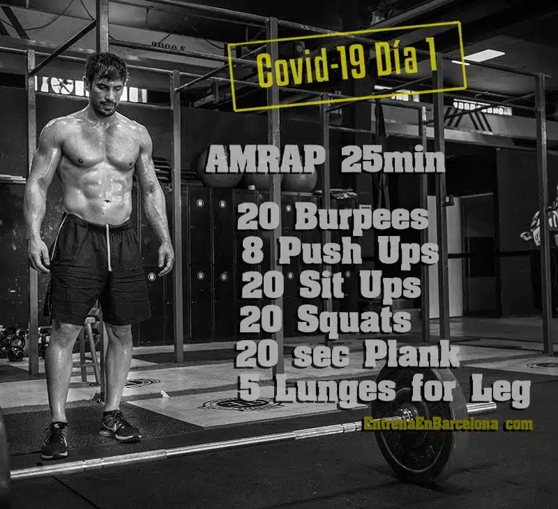 entrenamiento en casa amrap 20 minutos