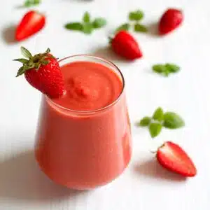 batido saludable de tomate y fresa sin azúcares