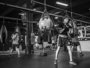 entrenamiento de boxeo en poble nou