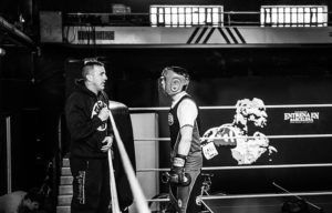 sparring de boxeo en Poble Nou Barcelona