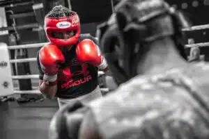 Boxeador Anthony Crolla en Entrena en Barcelona