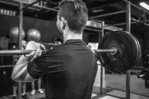 entrenamiento de push press en Entrena en Barcelona