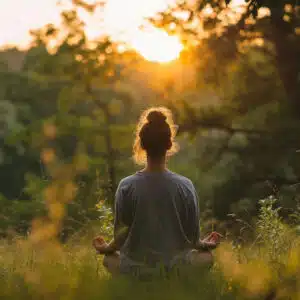 meditación en la naturaleza